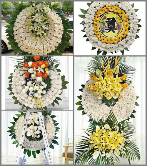 湖北黄冈市黄梅县停前镇邓坳村花圈速递